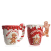Tazza con scritta Merry christmas in ceramica con manico decorazione natalizia