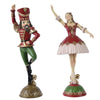 Statuetta decorativa ballerini decorazione natalizia in resina da 20.7 cm