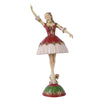 Statuetta decorativa ballerini decorazione natalizia in resina da 20.7 cm