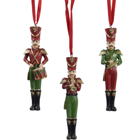 Pendaglio a forma di soldatino schiaccianoci per albero decorazione natalizia da 12.6 cm