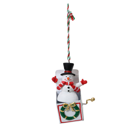 Pendaglio scatole con personaggio natalizio per albero decorazione natalizia da 9.7 cm