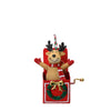 Pendaglio scatole con personaggio natalizio per albero decorazione natalizia da 9.7 cm