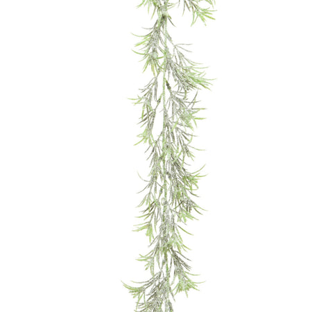 Ghirlanda natalizia verde in poliestere decorazione natalizia da 180 cm