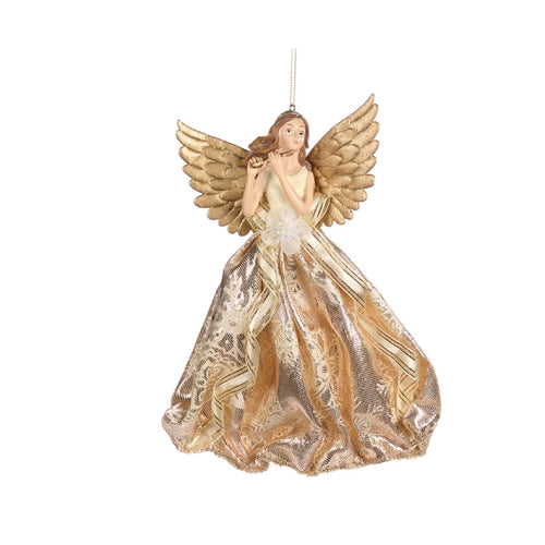 Angelo decorativo in tessuto per decorazioni natalizie, da 23 cm