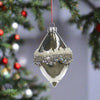 Pallina per albero di Natale, in Vetro, con perline e diamanti per decorazioni natalizie