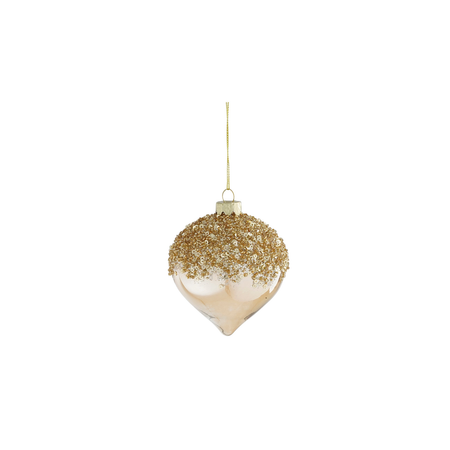 Palline per albero di natale color champagne Ø 8 cm, Set da 12 pezzi