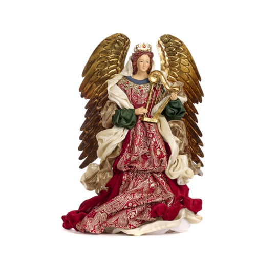 Angelo decorativo in tessuto per decorazioni natalizie, da 41 cm