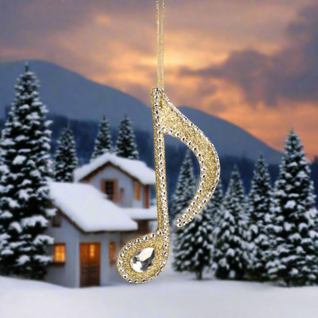 Pendente a forma di note musicali per albero di Natale decorazione natalizia