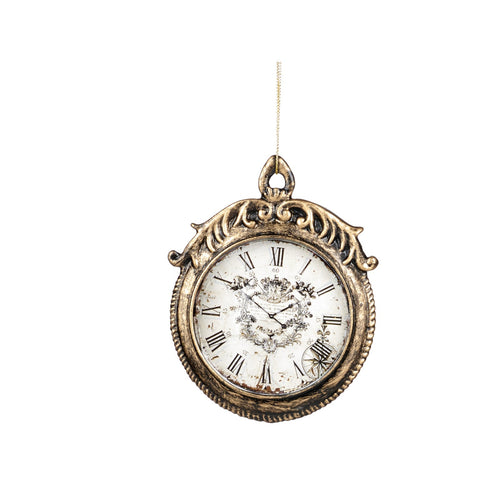 Pendente a forma di orologio per albero di Natale decorazione natalizia