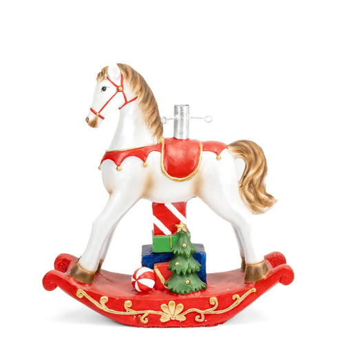 Base albero Cavalluccio a dondolo per albero di Natale supporto in metallo da 42 cm