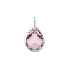 Pendaglio Bling goccia trasparente e rosa per albero di Natale