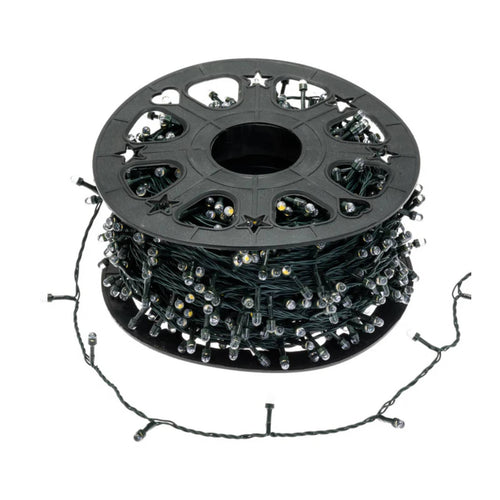 Catena lineare 1000 Maxi LED Ø8mm, gioco di luce automatico decorazioni natalizie