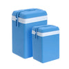 Set 2 Frigo bar termici da mare e campeggio con maniglia a serratura 15/35 lt