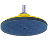 Platorello con velcro biadesivo, per smerigliatrice / trapano completo di perno 10 mm e foro 14 mm