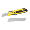 Cutter STHT10266-1 autobloccante con 1 lama a spezzare da 18 mm montata e 2 lame nel serbatoio