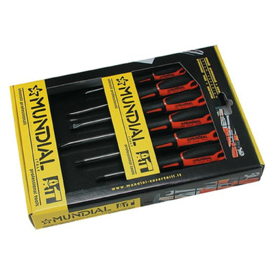 Cacciaviti MUNDIAL in acciaio con manico bimateriale set da 7 pezzi