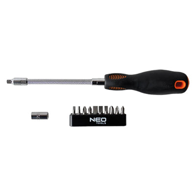 Cacciavite NEO TOOLS snodabile con 10 inserti