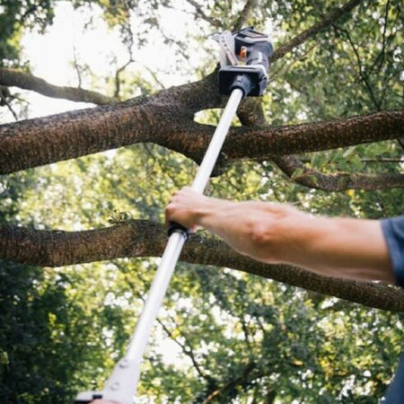 Asta prolunga per mini sega a batteria con impugnatura ergonomica 124 cm