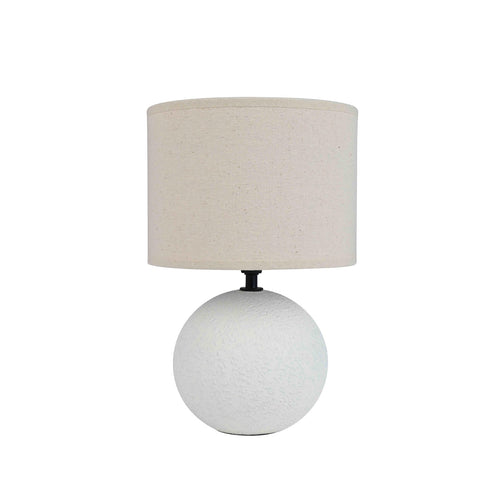 Lampada da tavolo Irvin con base in ceramica h 32 cm