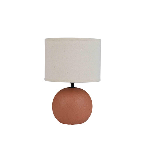 Lampada da tavolo Irvin con base in ceramica h 32 cm
