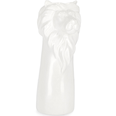 Vaso jaiden leone alto bianco, dolomite per uso interno ed esterno 14,5 x 12,5 x h 31,5cm