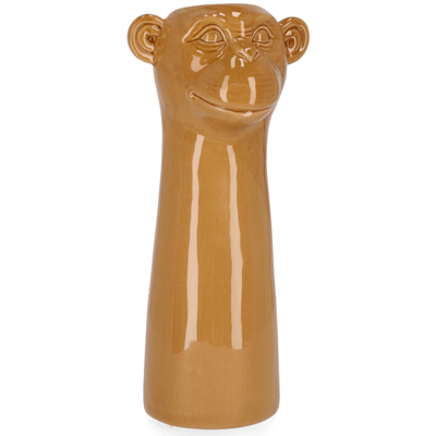 Vaso jaiden scimmia alto marrone, dolomite per uso esterno ed interno 11,5 x 11,5 x h 31,5cm
