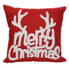 Cuscino natalizio con scritta Merry Christmas per decorazioni natalizie 45 x 45 cm