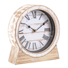 Orologio da tavolo in acciaio a batteria Ticking h 20x6x22 cm