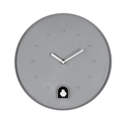 Orologio da parete Damian con cucù in plastica Ø30x8 cm a batteria