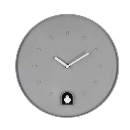 Orologio da parete "Damian" con cucù in plastica Ø30x8 cm a batteria