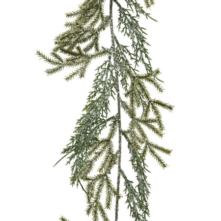 Ghirlanda natalizia verde in poliestere decorazione natalizia da 180 cm