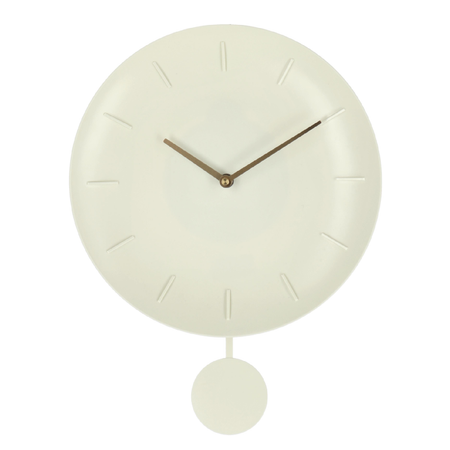 Orologio da parete "Jair" con pendolo in metallo Ø 30x6x39,5 h cm a batteria