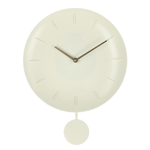 Orologio da parete Jair con pendolo in metallo Ø 30x6x39,5 h cm a batteria