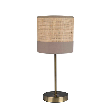 Lampada da tavolo "Aylen" con base in acciaio h 39 cm