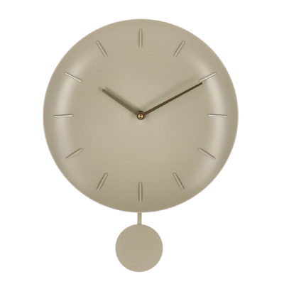 Orologio da parete Jair con pendolo in metallo Ø 30x6x39,5 h cm a batteria