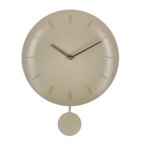 Orologio da parete Jair con pendolo in metallo Ø 30x6x39,5 h cm a batteria