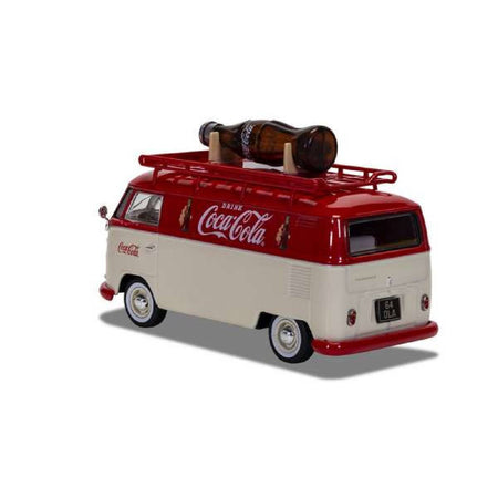 Furgone "Coca-Cola" con bottiglia per villaggio di Natale e collezionismo 10 x 4,7 x 6 cm