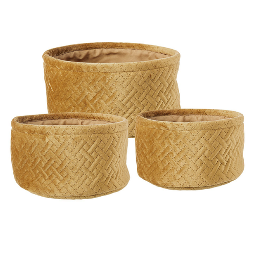 Set 3 porta oggetti Averill in poliestere