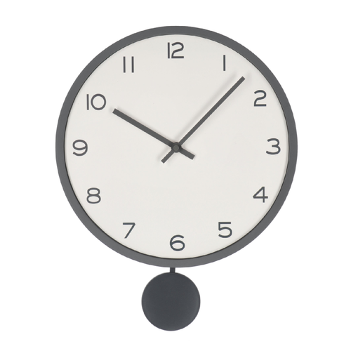 Orologio da parete Bayron in metallo con pendolo a batteria h Ø 30x5,5x39 cm