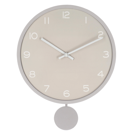 Orologio da parete "Bayron" in metallo con pendolo a batteria h Ø 30x5,5x39 cm