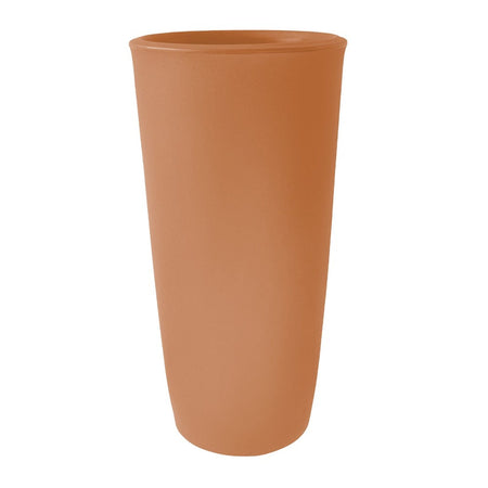 Vaso alto e tondo "Dafne" in plastica da esterno per piante e fiori