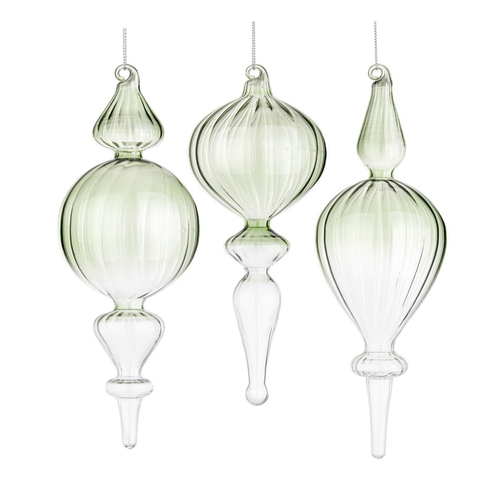 Pendaglio per albero di Natale 3 palline in vetro