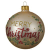 Palline per albero di Natale in vetro decorato colore perla da Ø 8 cm, 6 pezzi