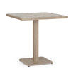 Tavolo Kalimera con struttura in alluminio, piano in porcellana, per arredo interno 73 x 73 x h 74 cm