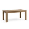 Tavolo Gliese con gambe e piano in MDF, design moderno, per arredo interno 137/185 x 90 h 76 cm