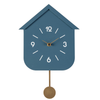 Orologio da parete con pendolo Home in acciaio a batteria h 24x5,5x37,5 cm