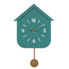 Orologio da parete con pendolo Home in acciaio a batteria h 24x5,5x37,5 cm