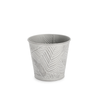 Vaso benji tondo in metallo galvanizzato Ø 15,5 x h 14,7 cm