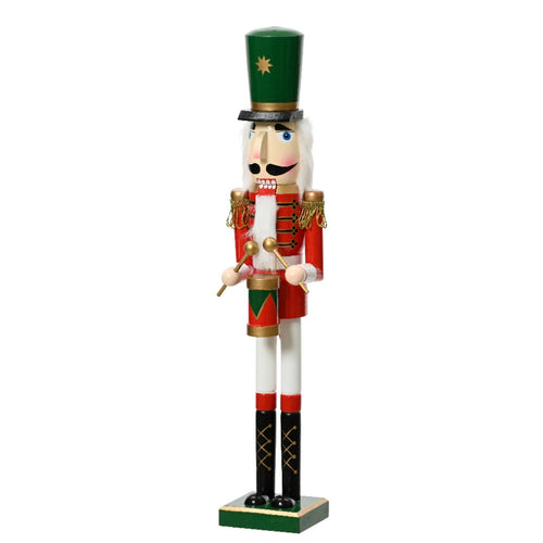 Statuetta decorativa Soldatino schiaccianoci natalizio h 50 cm