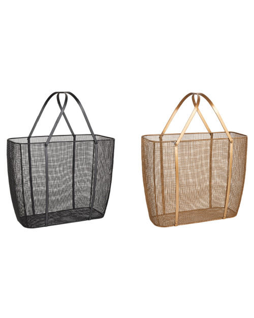 Porta riviste Zaira set2 in acciaio verniciato a polvere epossidica